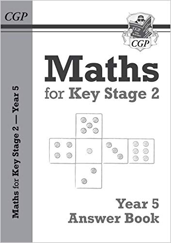 Brightly coloured textbook with “KS2 Maths” title and answers for Year 5 students.