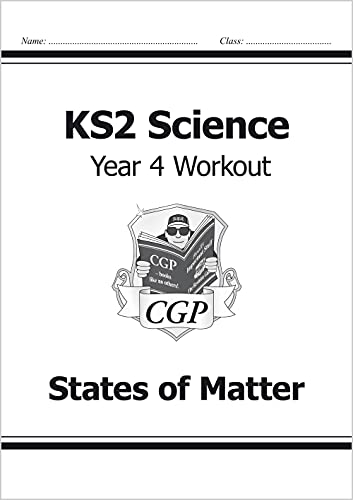KS2 Science workbook cover: "States of Matter" with illustrated book graphic.