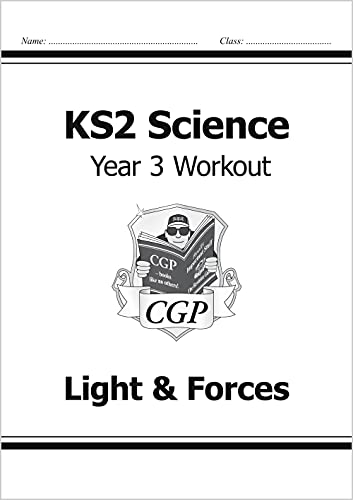 CGP KS2 Science Year 3 Workout book cover for Light and Forces.
