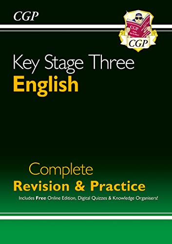 CGP Key Stage Three English Complete Revision and Practice book cover.