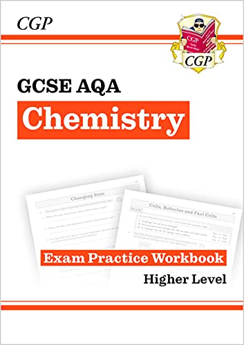 Red and white GCSE Chemistry AQA exam practice workbook, higher level.