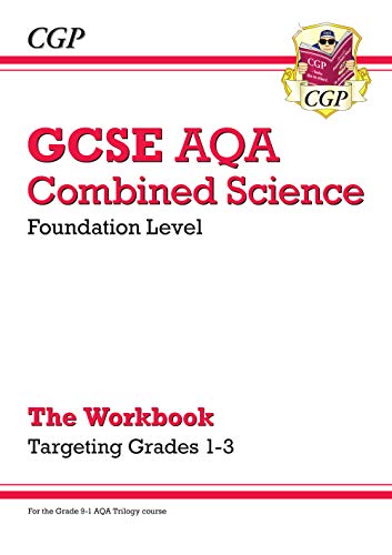 GCSE Combined Science AQA Foundation workbook cover, red and white design.