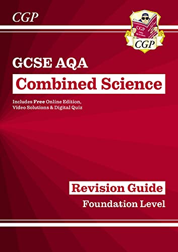 CGP GCSE AQA Combined Science Foundation level revision guide book cover.