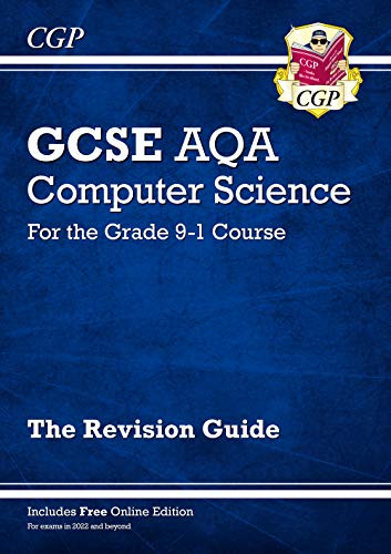 Blue cover of CGP GCSE AQA Computer Science Revision Guide for Grade 9-1.