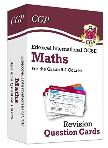 Red revision question cards for Edexcel International GCSE Maths.