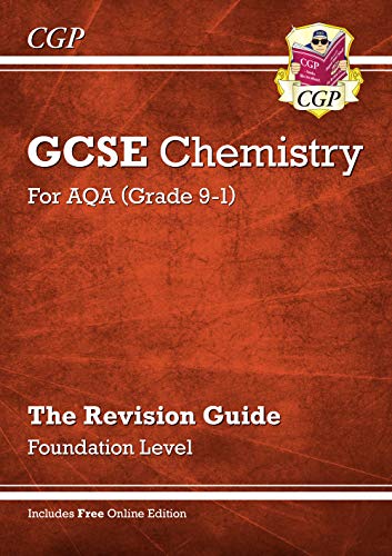 Red GCSE Chemistry revision guide for AQA, Foundation level.
