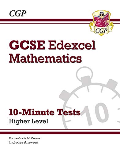 CGP GCSE Edexcel Mathematics 10-Minute Tests Higher Level revision book cover.