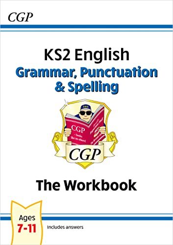 CGP KS2 English Grammar, Punctuation and Spelling workbook cover for ages 7-11.