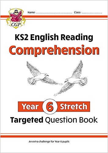 CGP Year 6 English Reading Comprehension targeted question book cover with two flying birds.