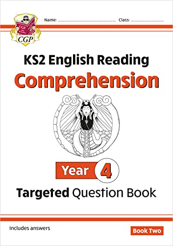 CGP Year 4 English Reading Comprehension Book 2 cover with a central illustration.