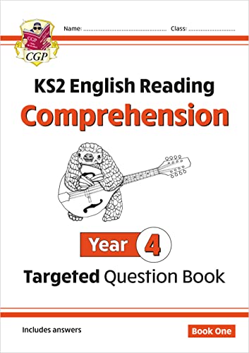 CGP Year 4 English Reading Comprehension workbook cover with a drawing of an armadillo.