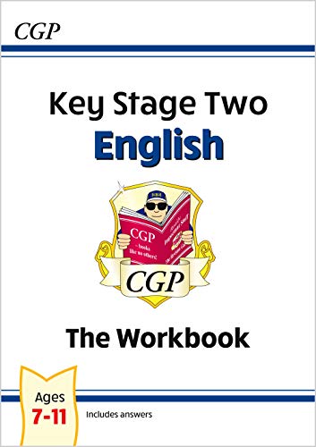 CGP Key Stage Two English workbook cover for ages 7-11.