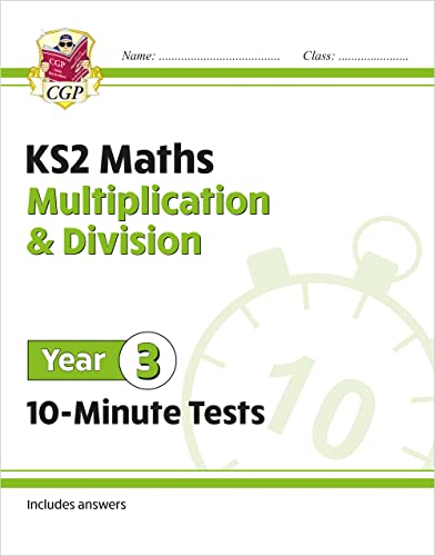 CGP Year 3 Maths Multiplication and Division 10-Minute Tests workbook cover.
