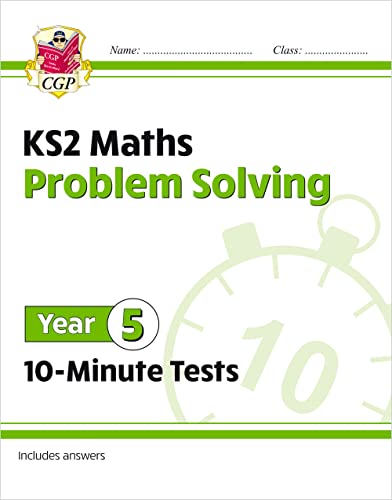 CGP Year 5 KS2 Maths Problem Solving 10-Minute Tests workbook cover.