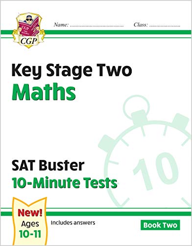 KS2 Maths SAT Buster Book 2 cover with a stopwatch graphic.