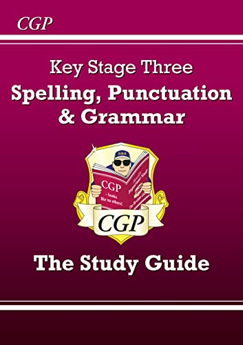 CGP Key Stage Three Spelling, Punctuation and Grammar study guide book cover.