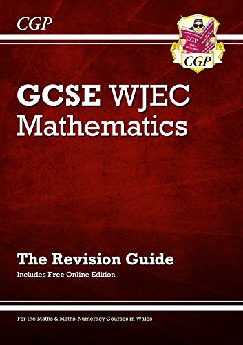 Red GCSE Maths revision guide for WJEC exams in Wales.
