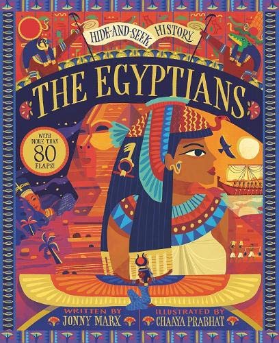 Book cover depicting ancient Egyptian imagery, including a pharaoh and pyramid.
