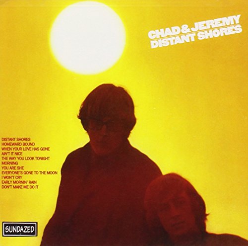 Album cover with two silhouetted men against a bright yellow background with a full moon.