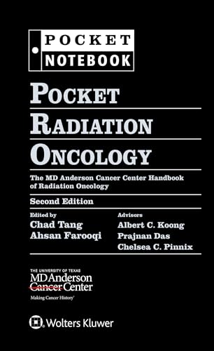 Book cover for Pocket Radiation Oncology, Second Edition, with black background and white text.