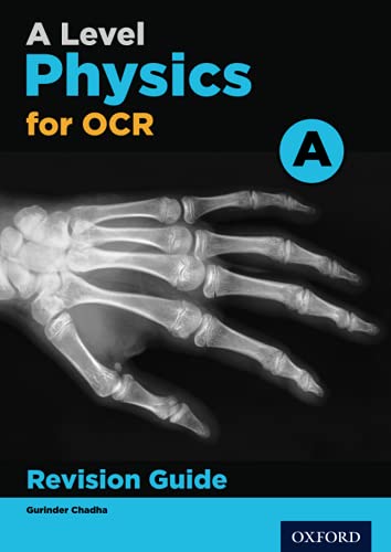 OCR A Level Physics revision guide cover with an X-ray hand image.
