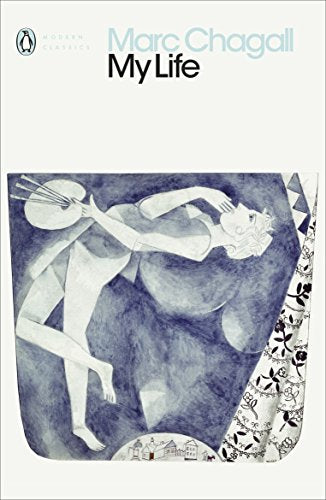 Book cover: "My Life" by Marc Chagall, with a painted figure.