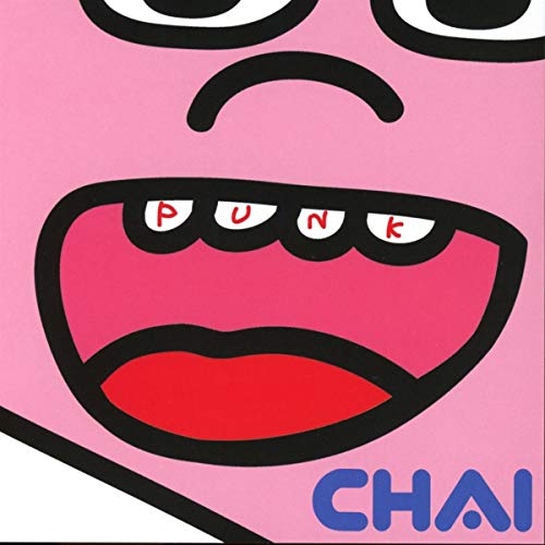 CD cover: Pink face with open mouth spelling "PUNK", text "CHAI".