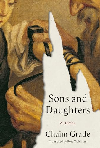 Book cover featuring a torn paper effect over a painting of religious figures.