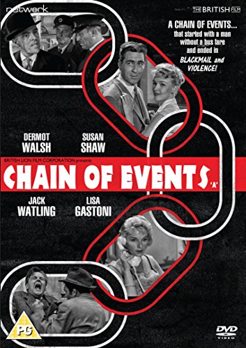 DVD cover art for Chain of Events featuring film stills inside a chain graphic.