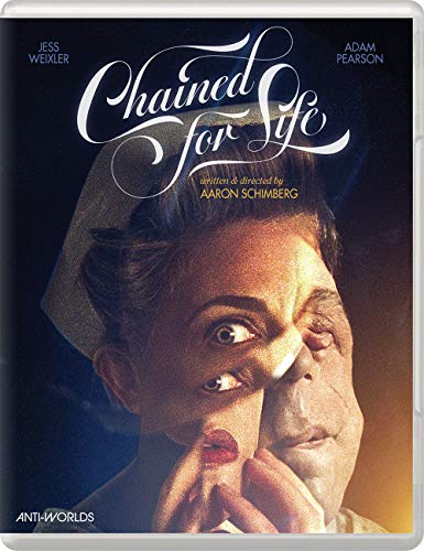 Blu-ray disc case for the movie Chained For Life with cover art.