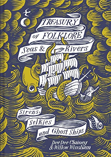 Book cover with waves, a ship, a mermaid, and an octopus.