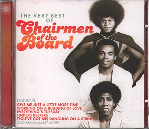 CD cover for “Chairmen Of The Board” featuring three Black men.