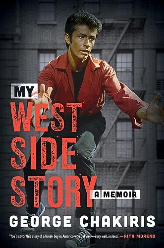 Book cover: George Chakiris in red, titled “My West Side Story.”