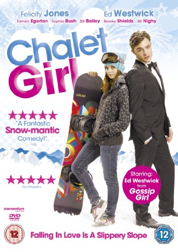 DVD cover for Chalet Girl featuring a woman with a snowboard and a man.