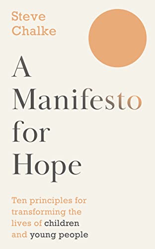 Book cover: “A Manifesto for Hope” by Steve Chalke, with orange circle.
