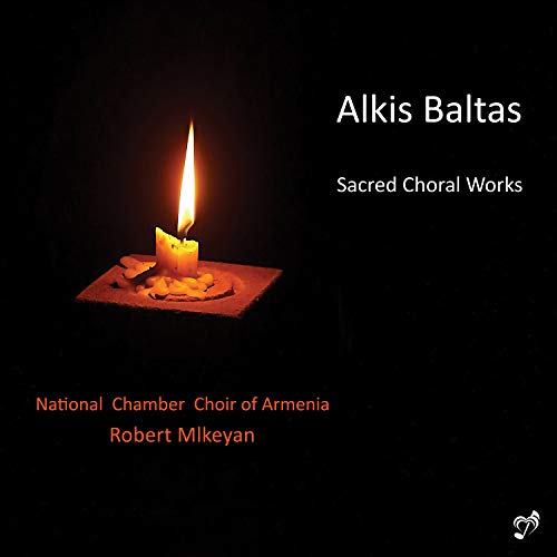 CD cover: burning candle, dark background, text naming composer and choir.