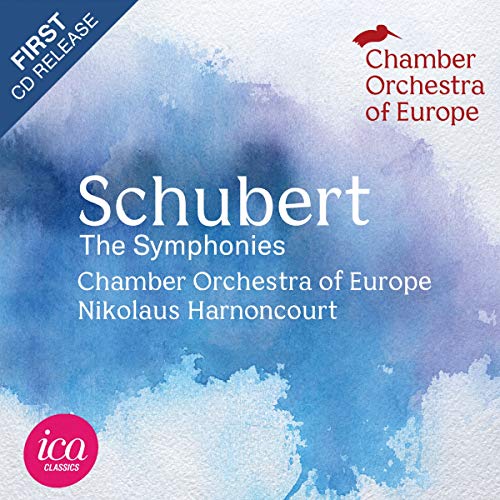 CD cover for Schubert symphonies by Chamber Orchestra of Europe.