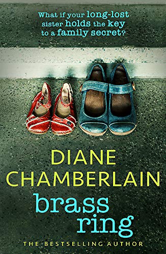 Book cover: pairs of children’s shoes on a wet road, title “Brass Ring”.