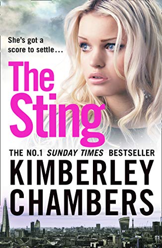 Book cover featuring a blonde woman’s face and the title “The Sting.”