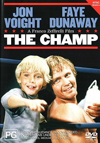 DVD cover for "The Champ" featuring a boxer and a young boy.