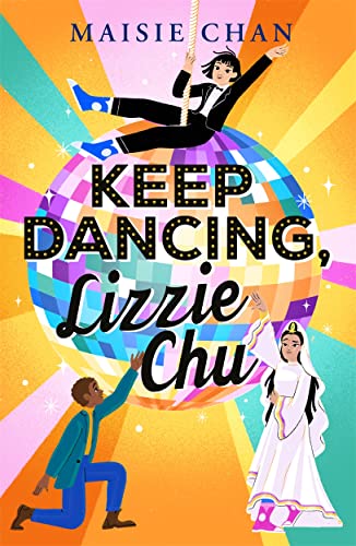 Book cover featuring a girl on a disco ball with two other dancers below.