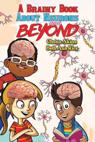 Book cover with cartoon children, brains, and neuron illustrations.