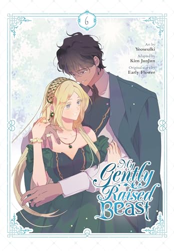 Manga cover: a man and woman with fantasy-style clothing embrace.