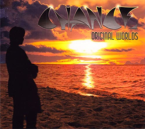 CD cover for “Chance - Original Worlds” with sunset and silhouetted figure.