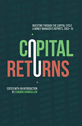 Book cover with bold red and green text: “Capital Returns,” financial theme.