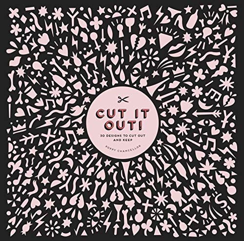 Book cover with intricate black and pink papercut-style designs.