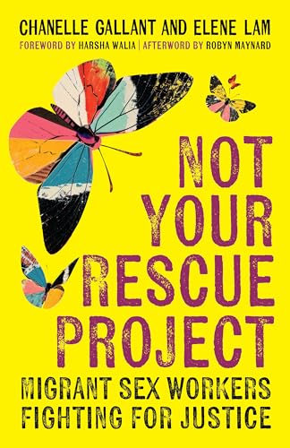 Yellow book cover with butterflies and bold red text: "Not Your Rescue Project".