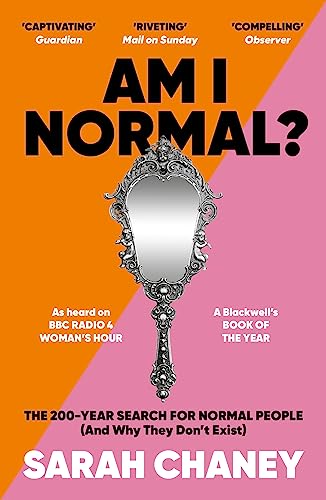 Book cover with an ornate hand mirror against a split orange and pink background.