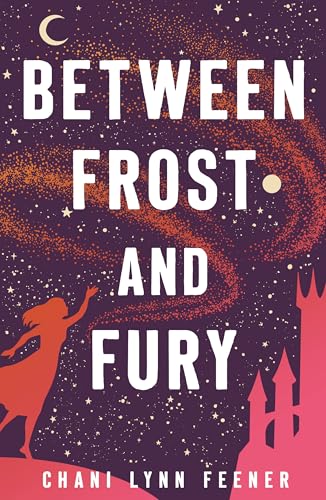 Book cover: "Between Frost and Fury" with silhouette of a figure.