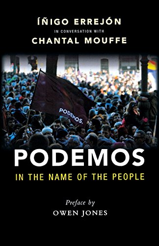 Book cover: "Podemos" with a crowd and a flag in the background.